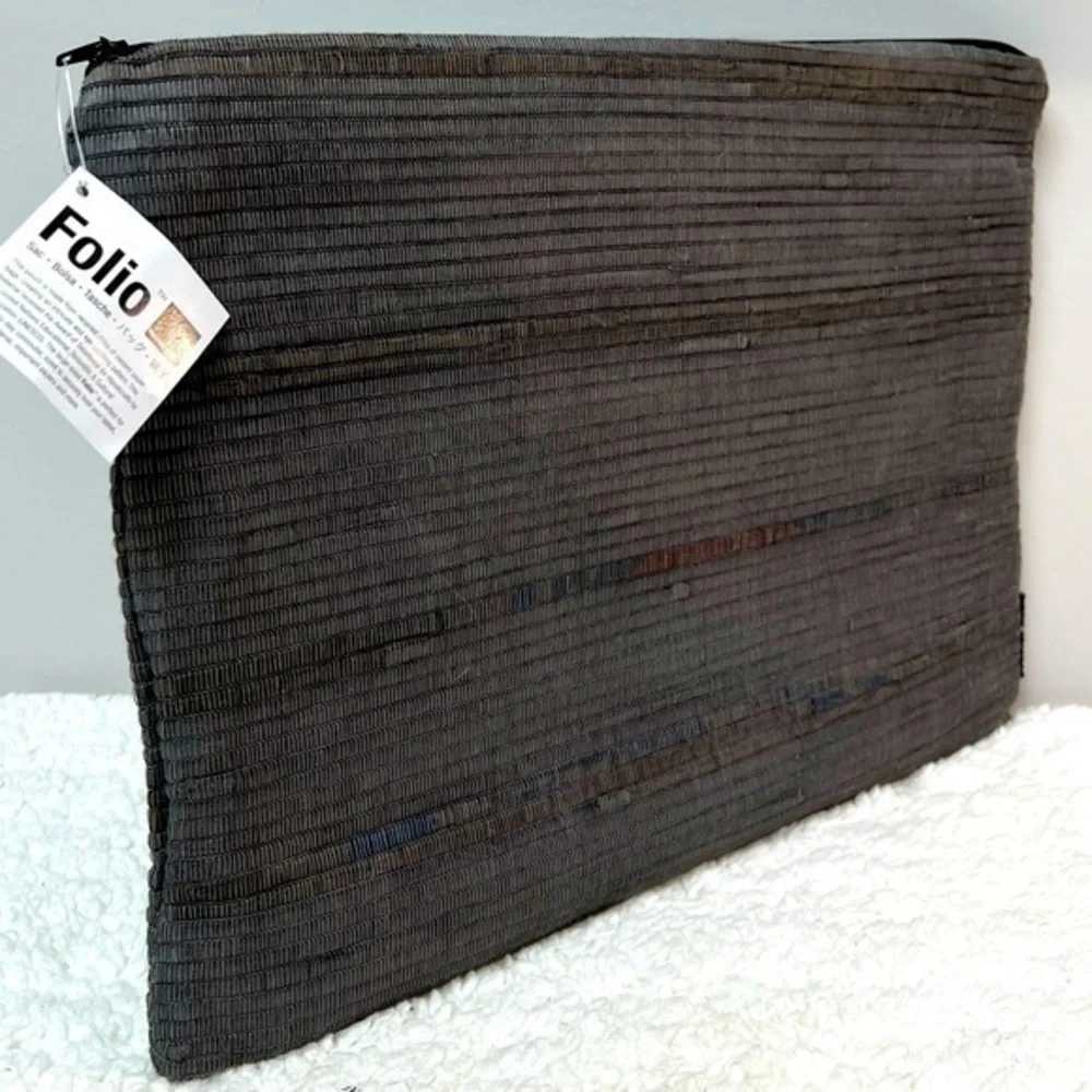 Design Ideas Large Tweed Fabric Folio